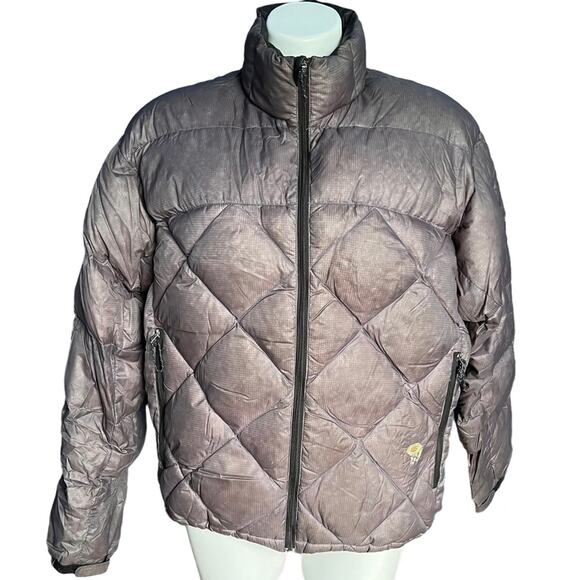 Mountain Hardwear gray down puffer jacket size 12 - Picture 1 of 11